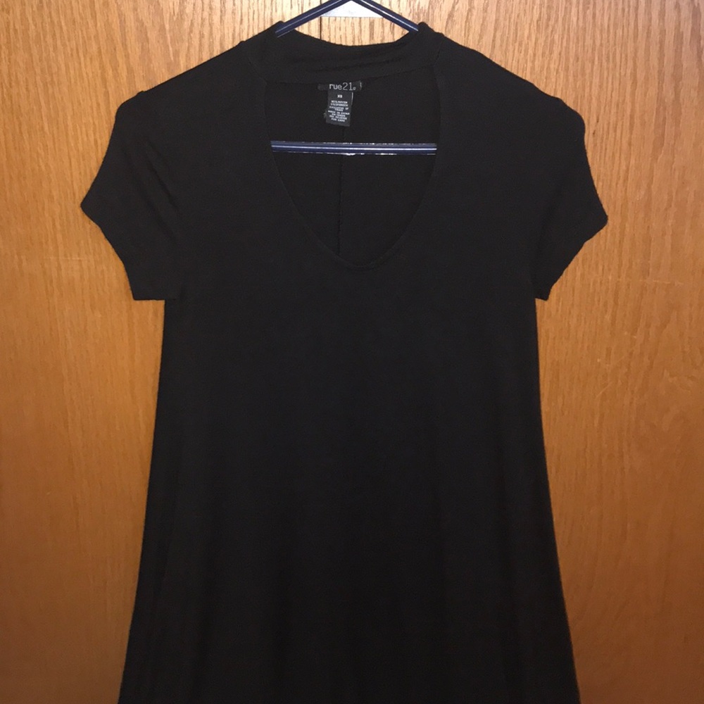 Black T-shirt dress